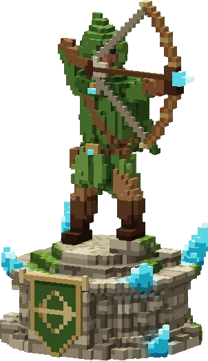 Archer : la statue en jeu